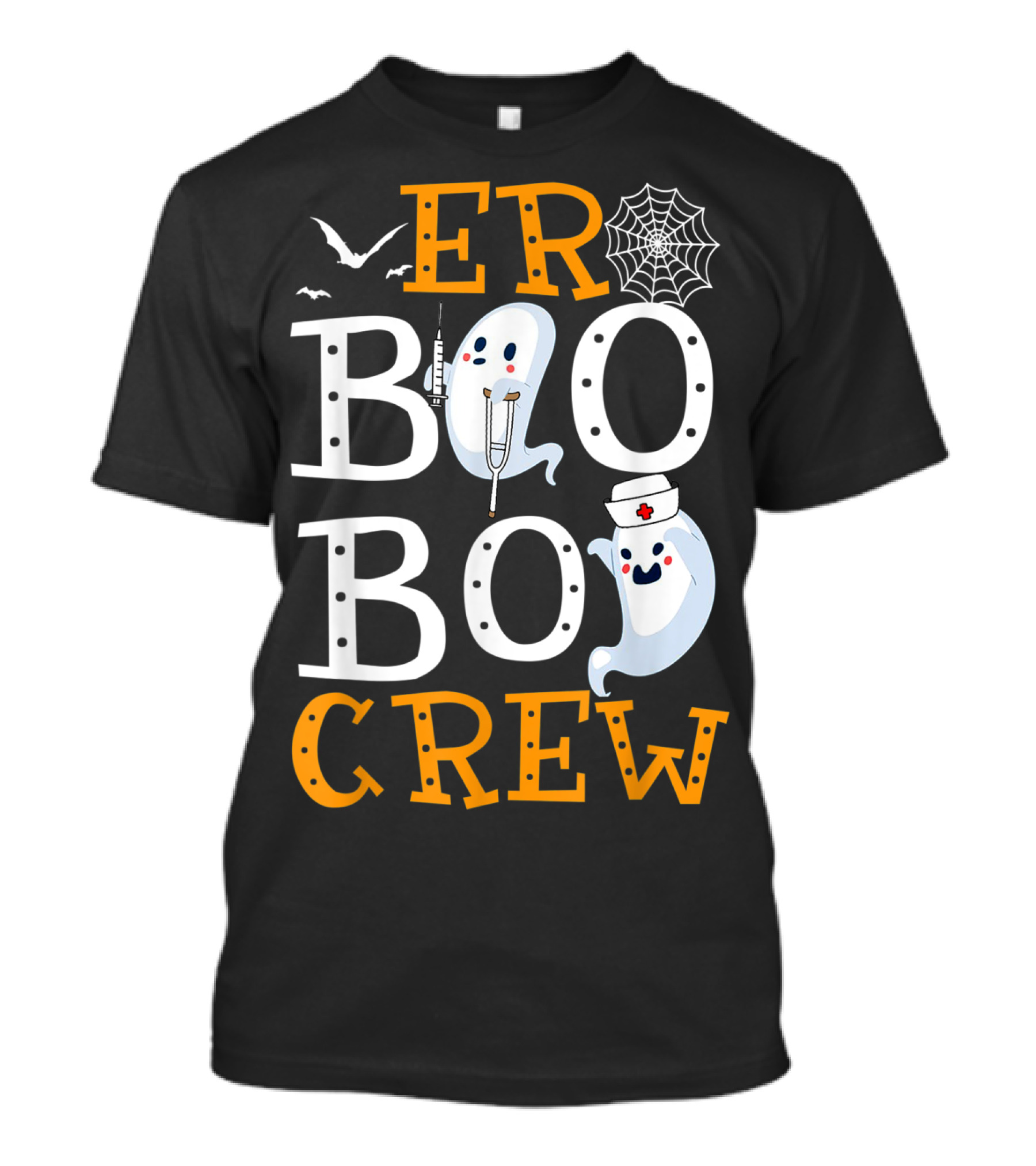ER Boo Boo Crew Nurse Ghost Halloween T-Shirt