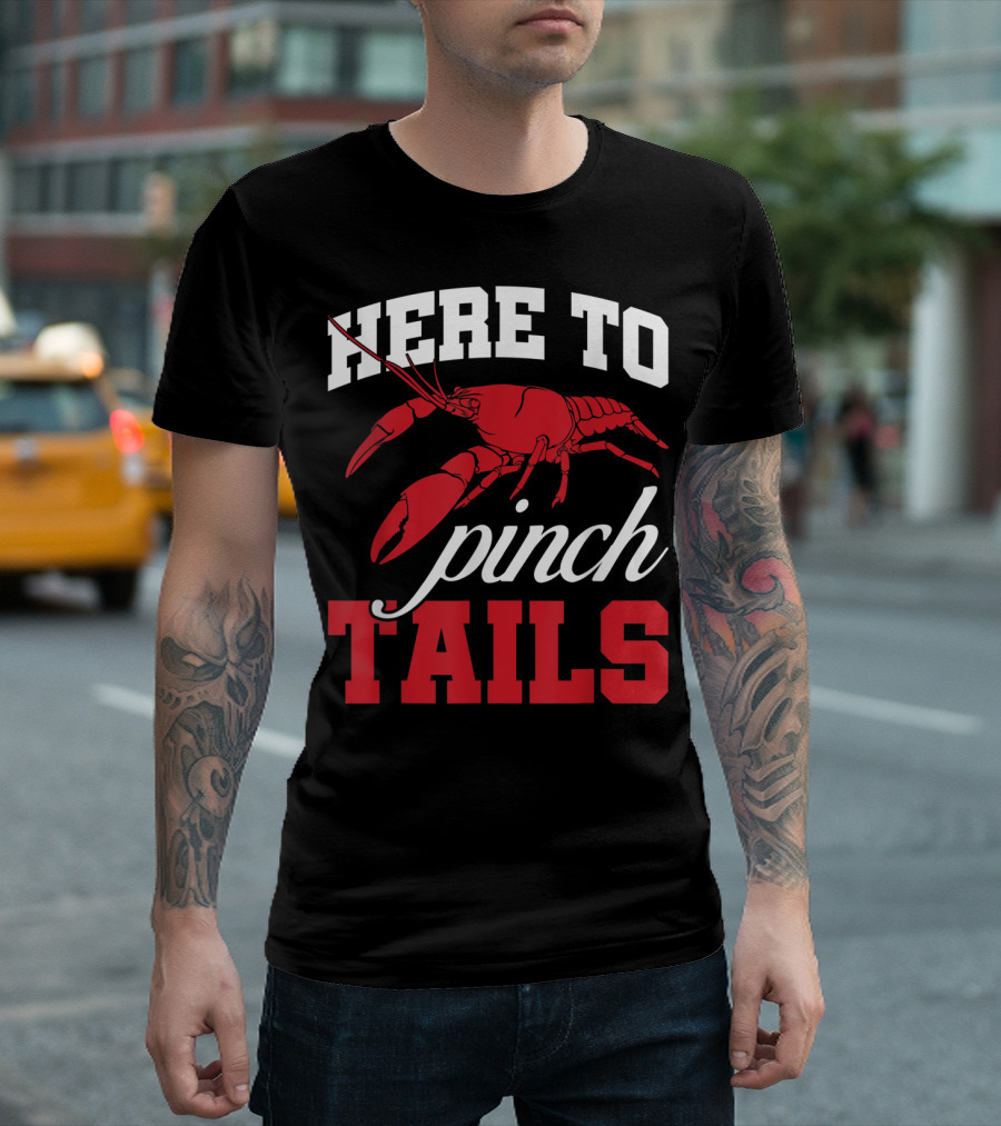 Here To Pinch Tails Funny Maine Lobster T-Shirt