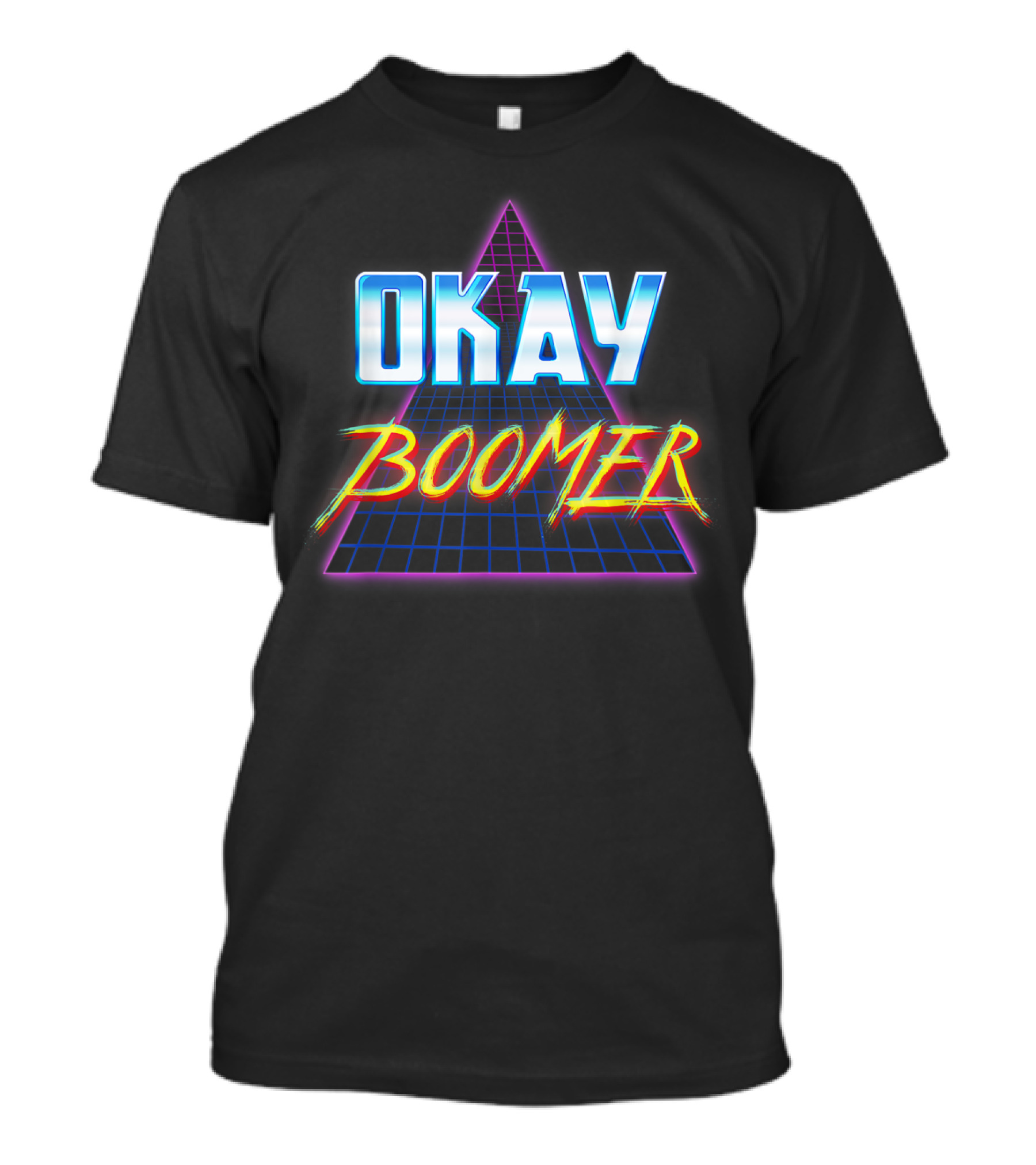 Okay Boomer 80s Vaporwave Retro Nostalgia T-Shirt