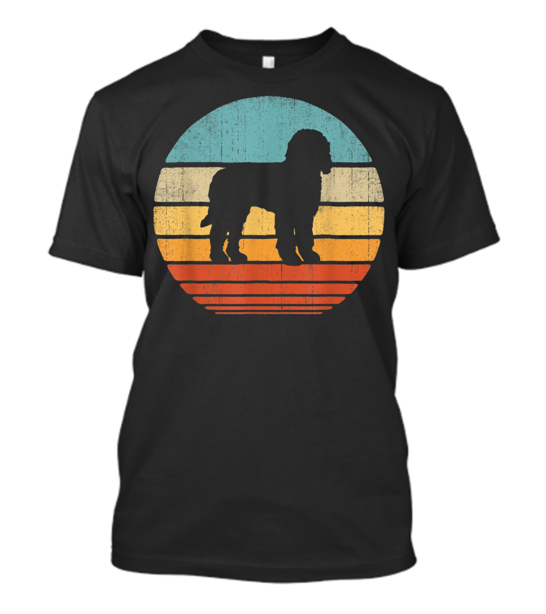 Goldendoodle Retro Circle Vintage 60S 70S T-Shirt