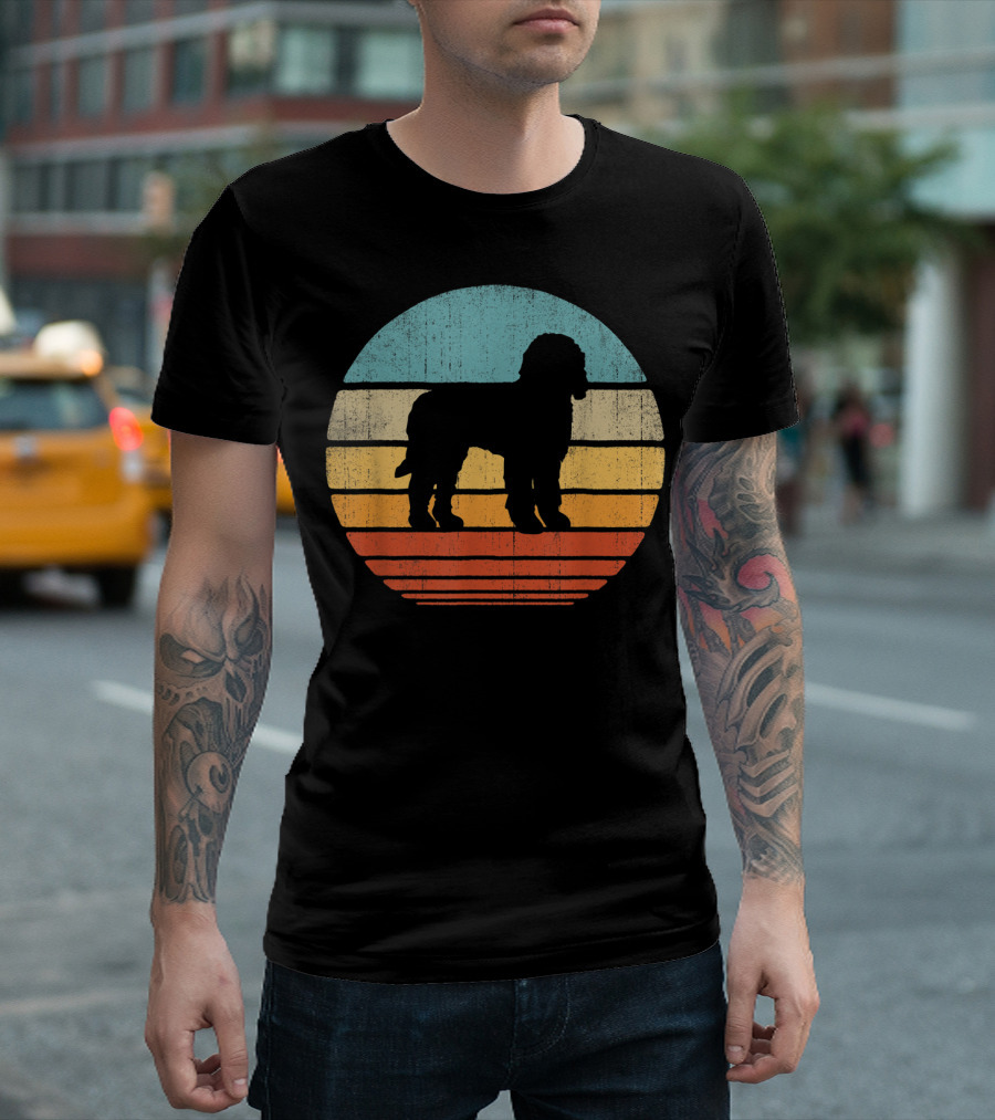 Goldendoodle Retro Circle Vintage 60S 70S T-Shirt