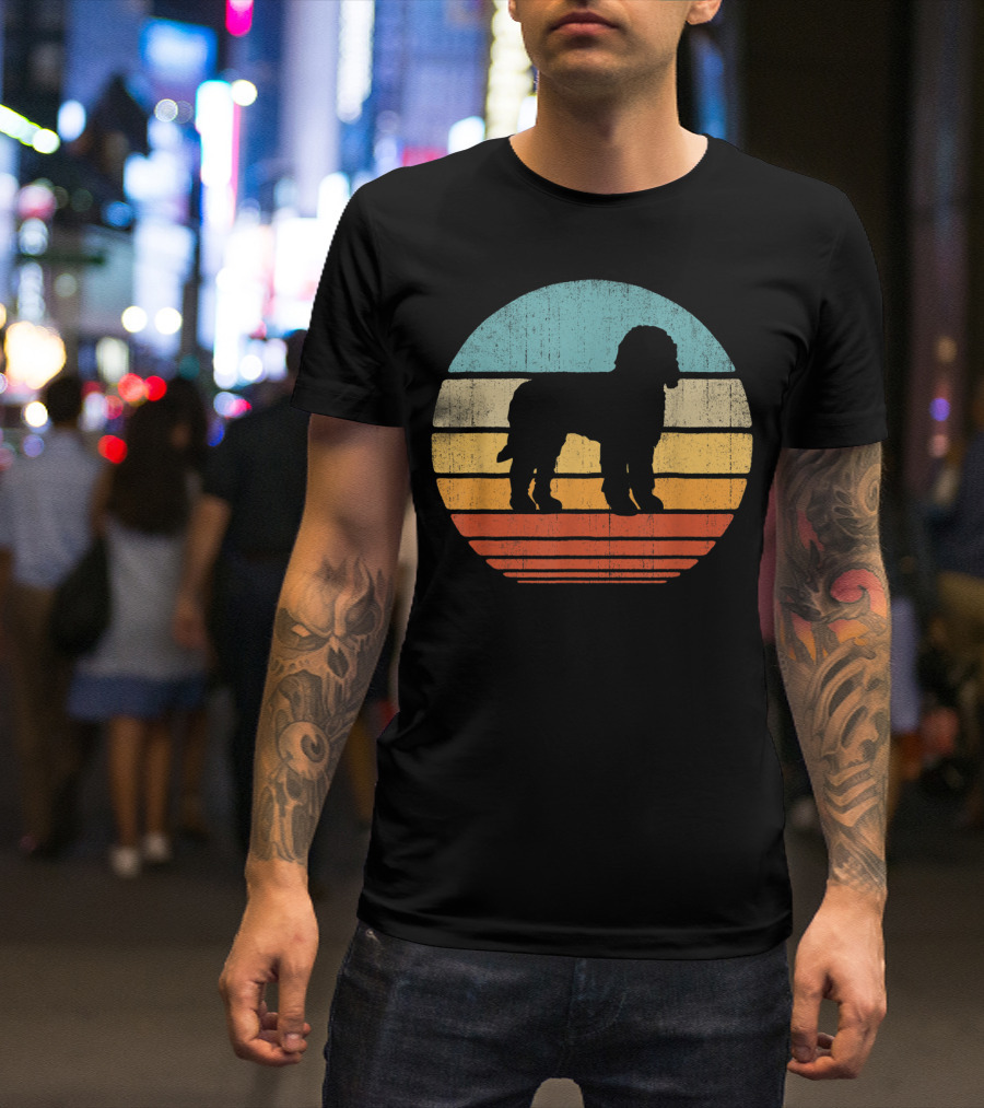 Goldendoodle Retro Circle Vintage 60S 70S T-Shirt
