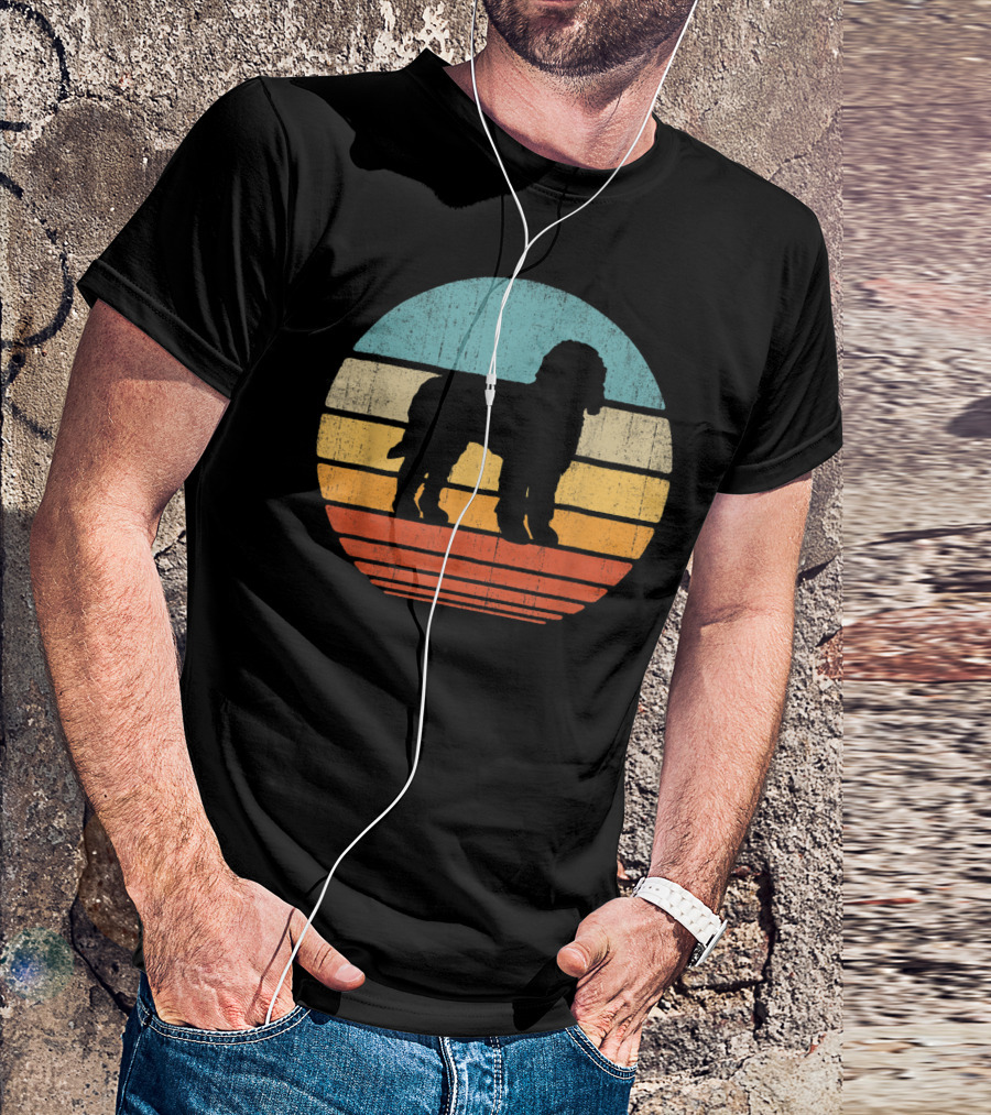 Goldendoodle Retro Circle Vintage 60S 70S T-Shirt