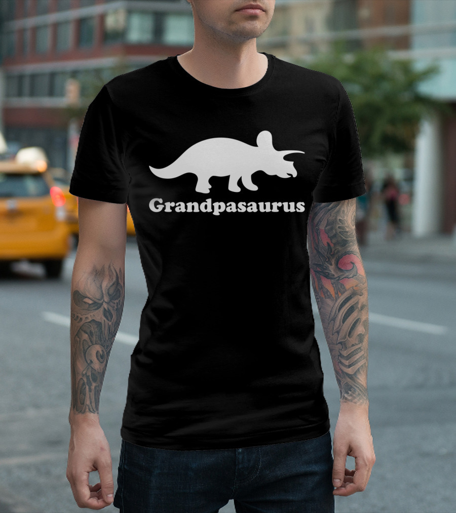 Grandpasaurus Dinosaur Triceratops T-Shirt