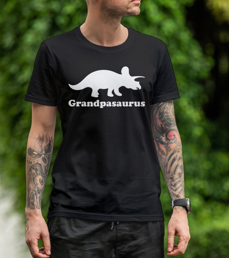 Grandpasaurus Dinosaur Triceratops T-Shirt