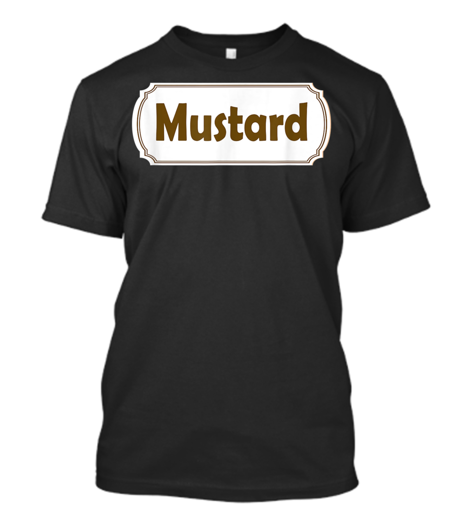 Mustard Sauce Matching Halloween Couple Costume T-Shirt