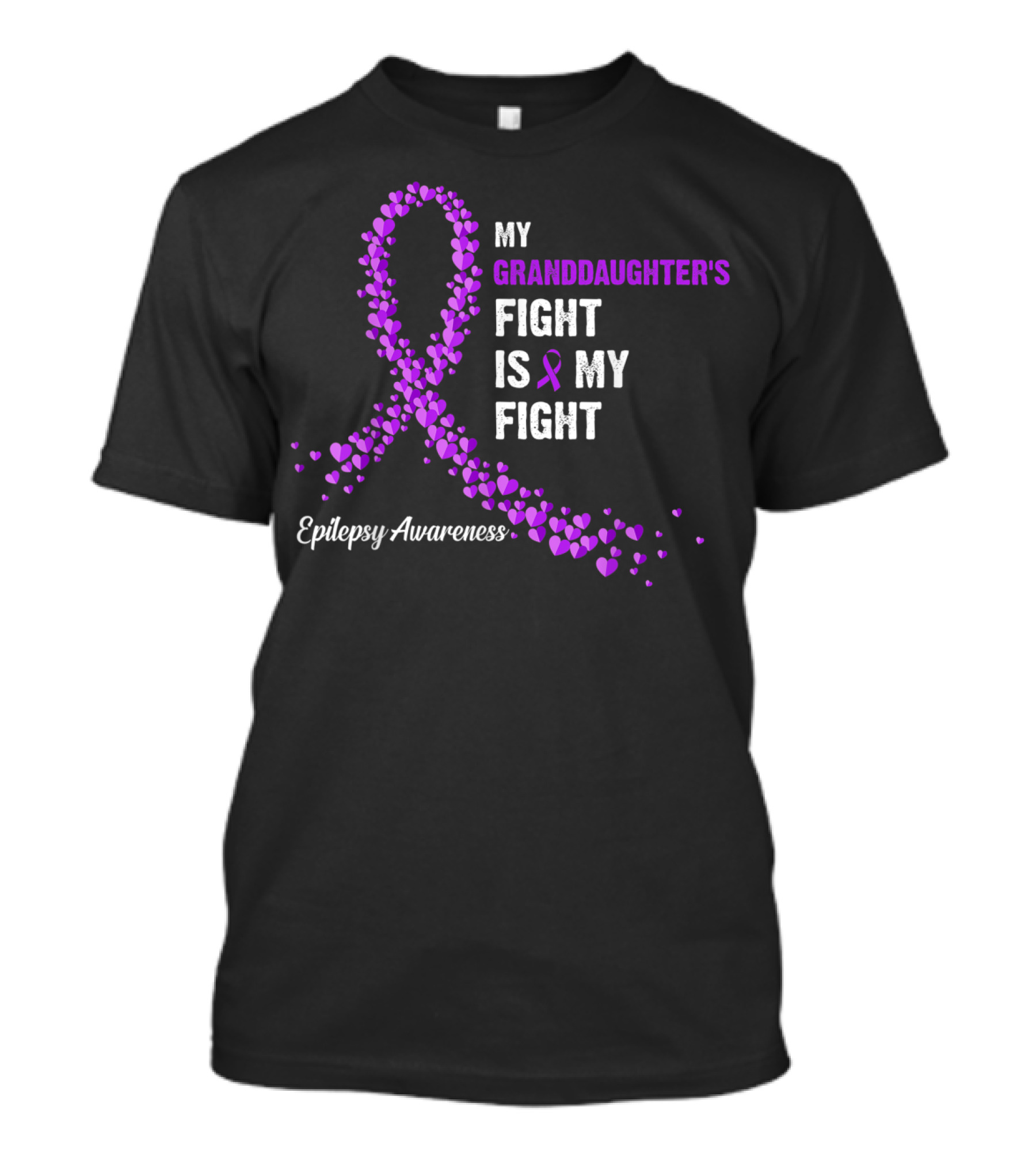 My Granddaughter's Fight Is My Fight Epilepsy Awareness T-Shirt
