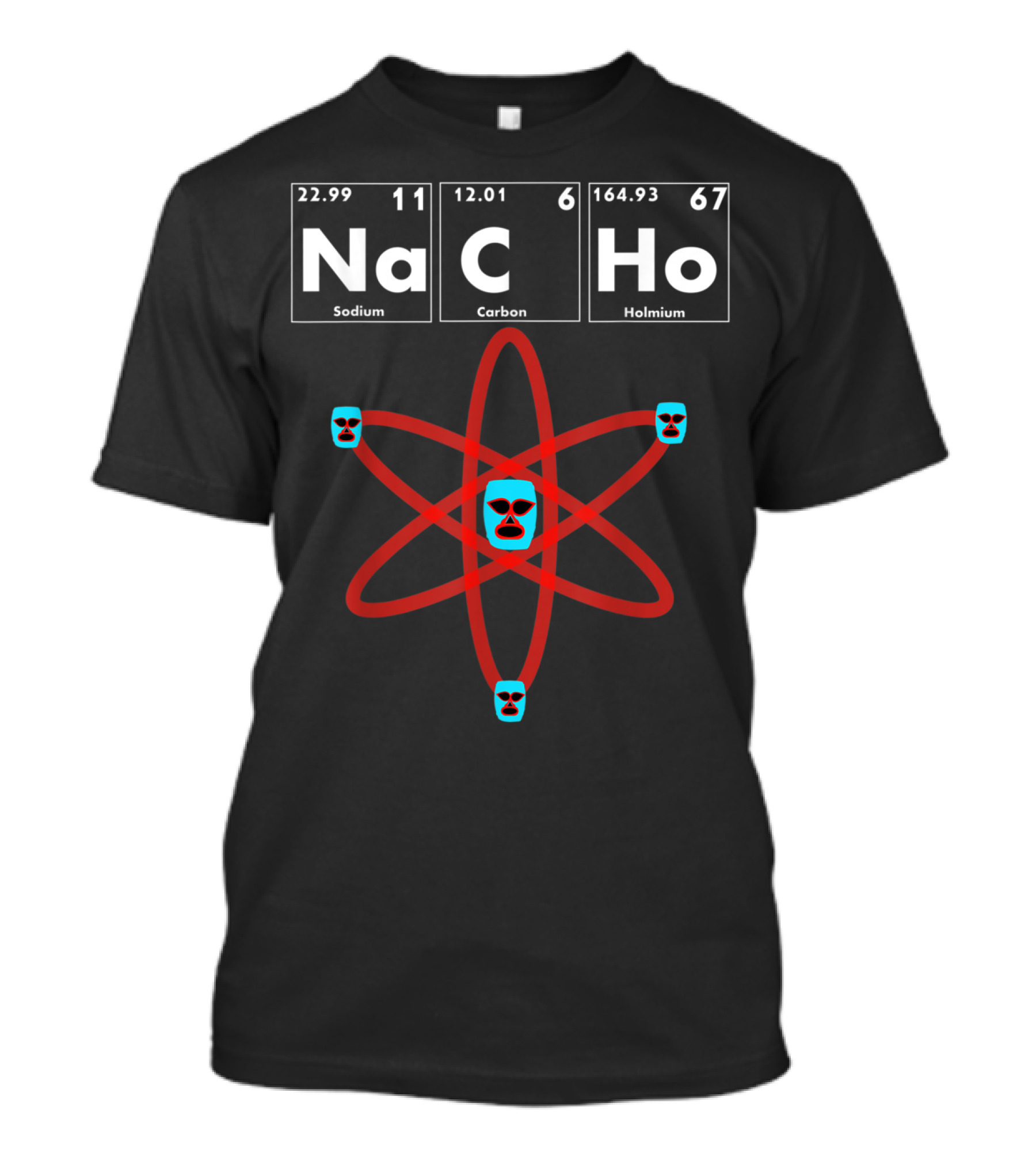 Na C Ho Periodic Table Elements Atom Faces T-Shirt