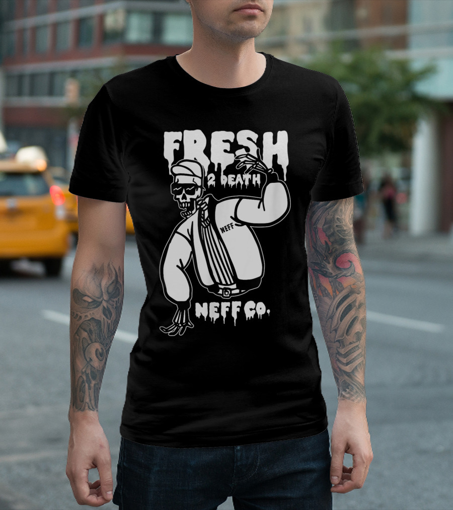 Neff Co. Fresh 2 Death Rad Skeleton Man T-Shirt