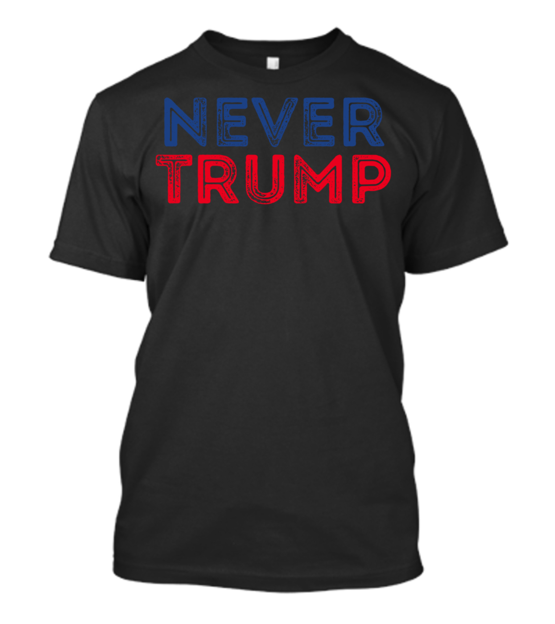 Never Trump Vintage Antitrump Blue Red T-Shirt