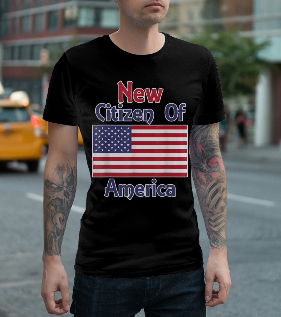 New Citizen Of America United States Flag T-Shirt