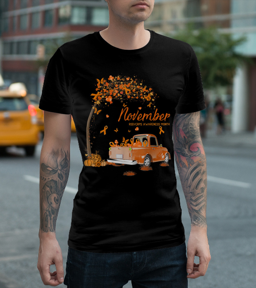 November Orange Truck RSD CRPS Awareness Month T-Shirt