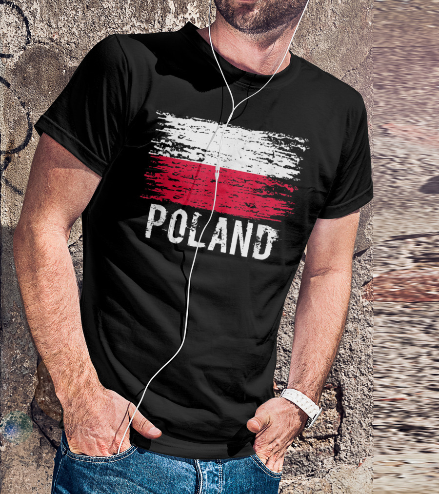 Polish Flag Pride Vintage Poland Roots T-Shirt