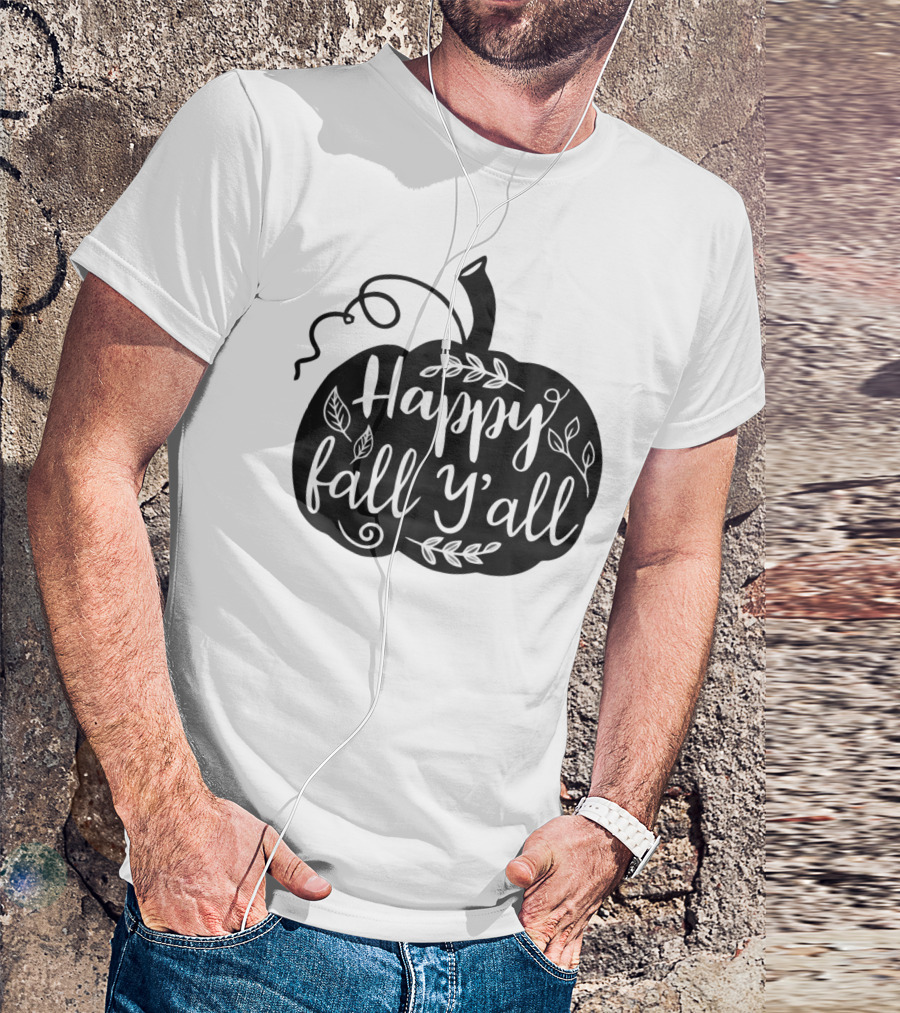 Happy Fall Y'all Pumpkin T-Shirt