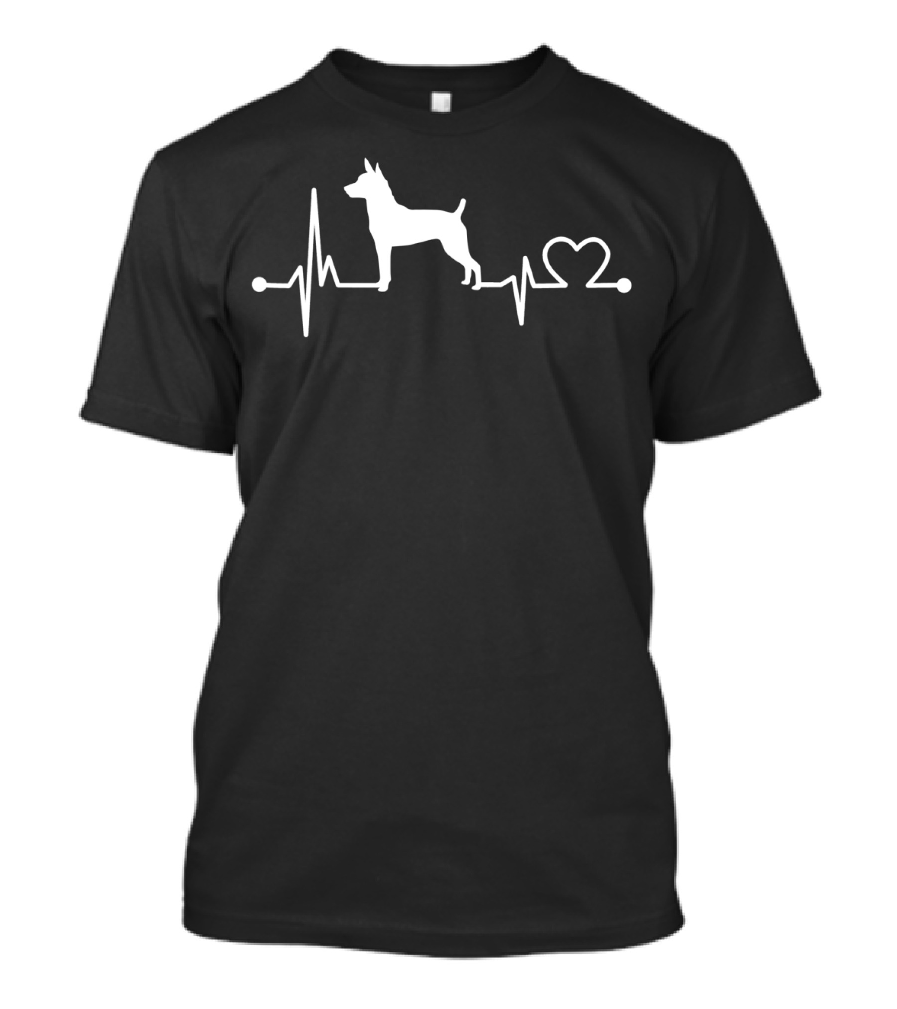 Rat Terrier Heartbeat Funny Love Dog Pet T-Shirt