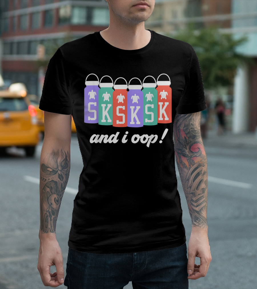 SKSKSK And I Oop Save The Turtles Girls Hydro Flask T-Shirt
