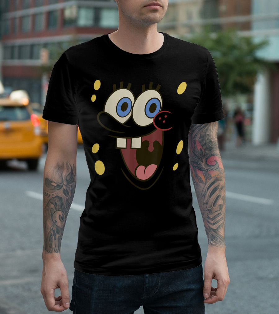 Spongebob Squarepants Excited Big Face Expression T-Shirt