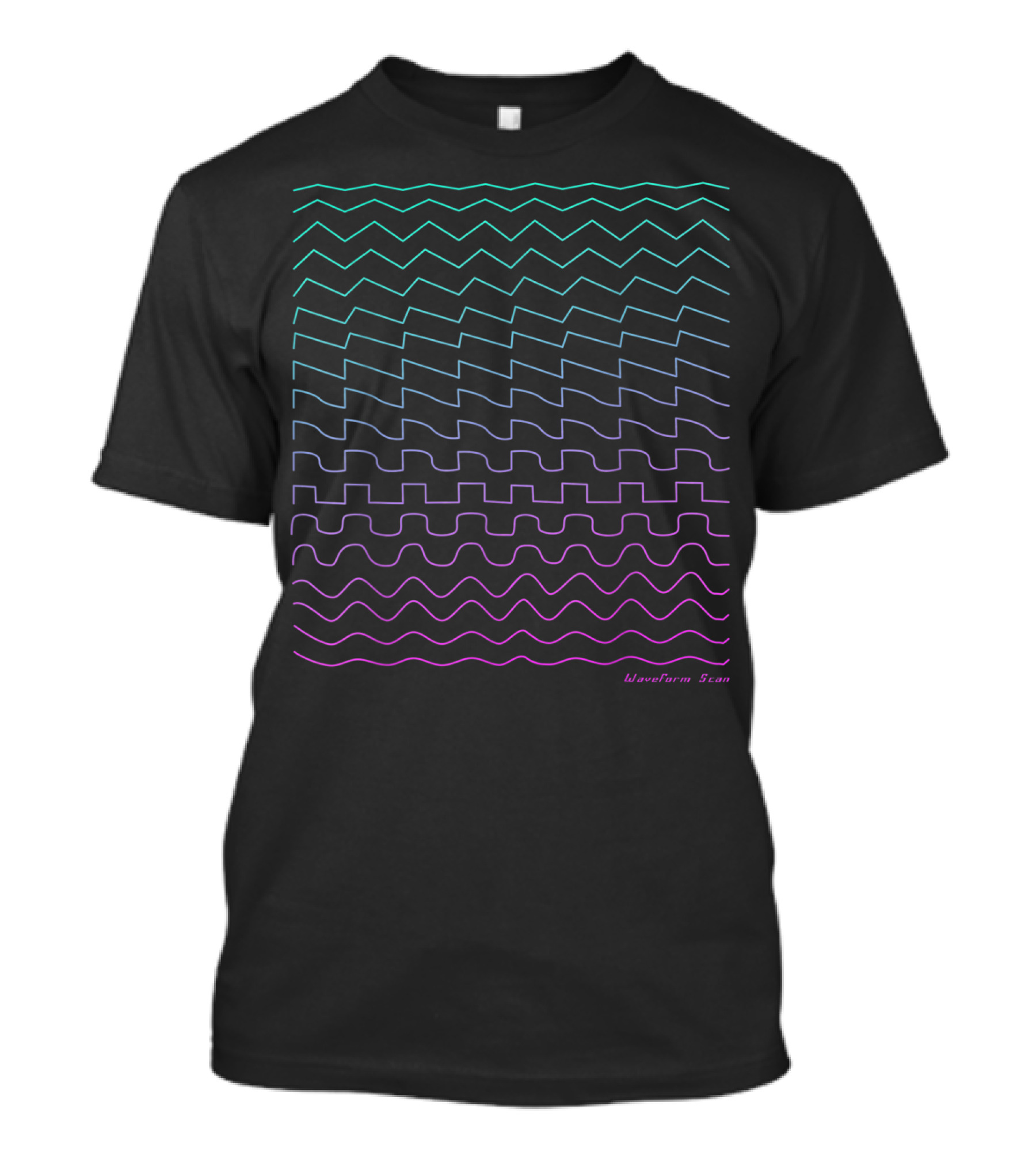 Waveform Scan Synthesizer Waveform T-Shirt