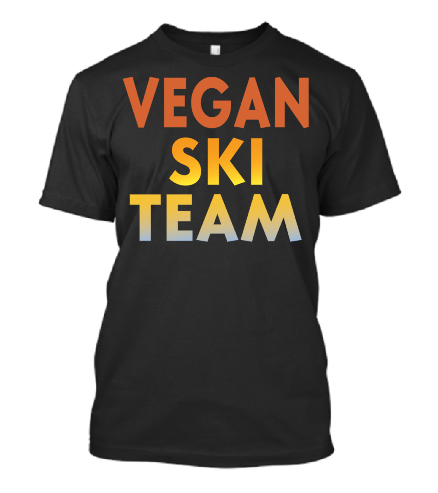 Vegan Ski Team Funny Skiing T-Shirt