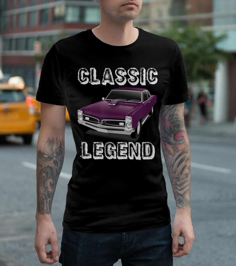 Classic Legend Vintage Car Lovers Iconic Purple Retro Vehicle T-Shirt