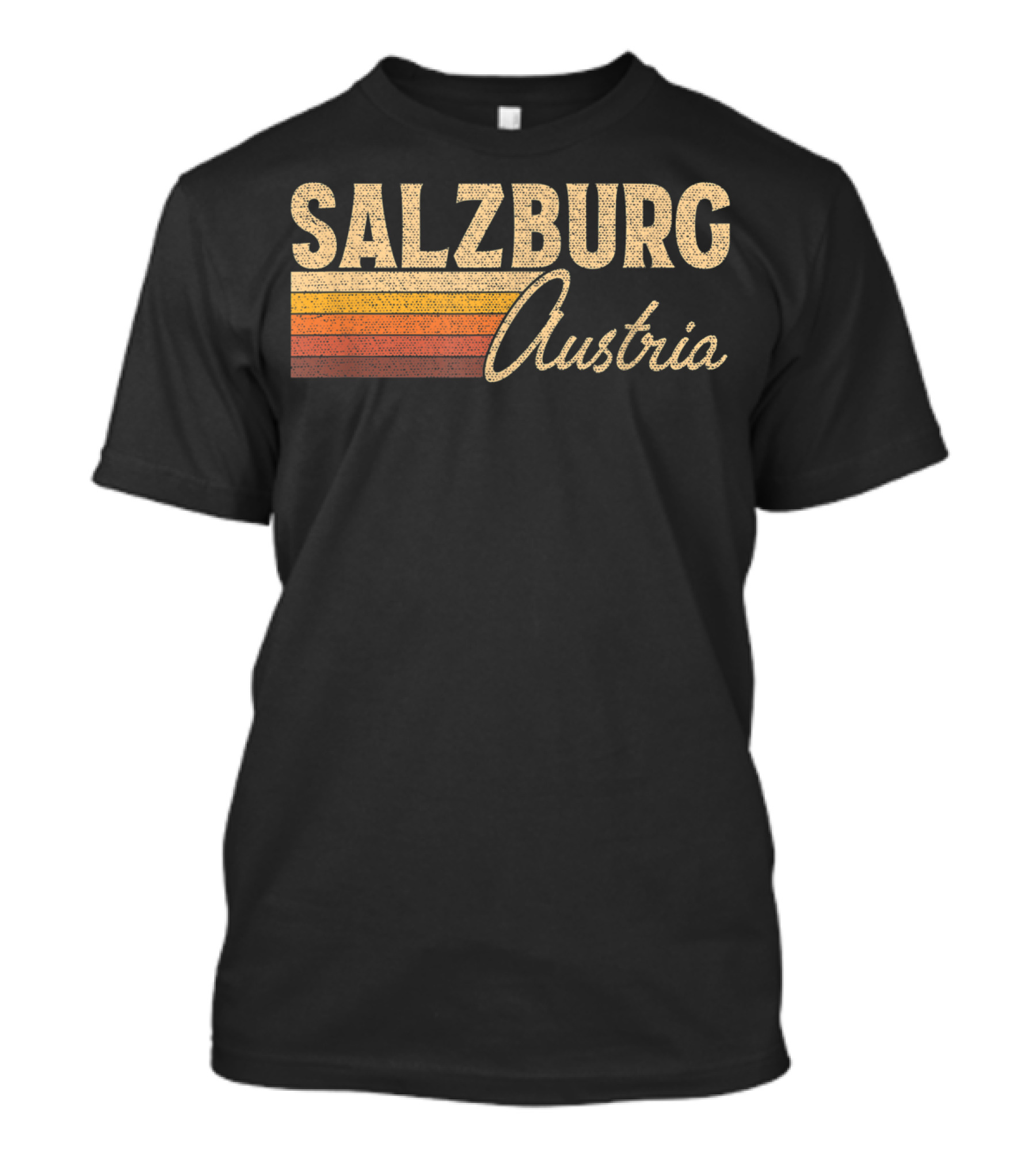 Salzburg Austria Retro Style Vintage Text T-Shirt