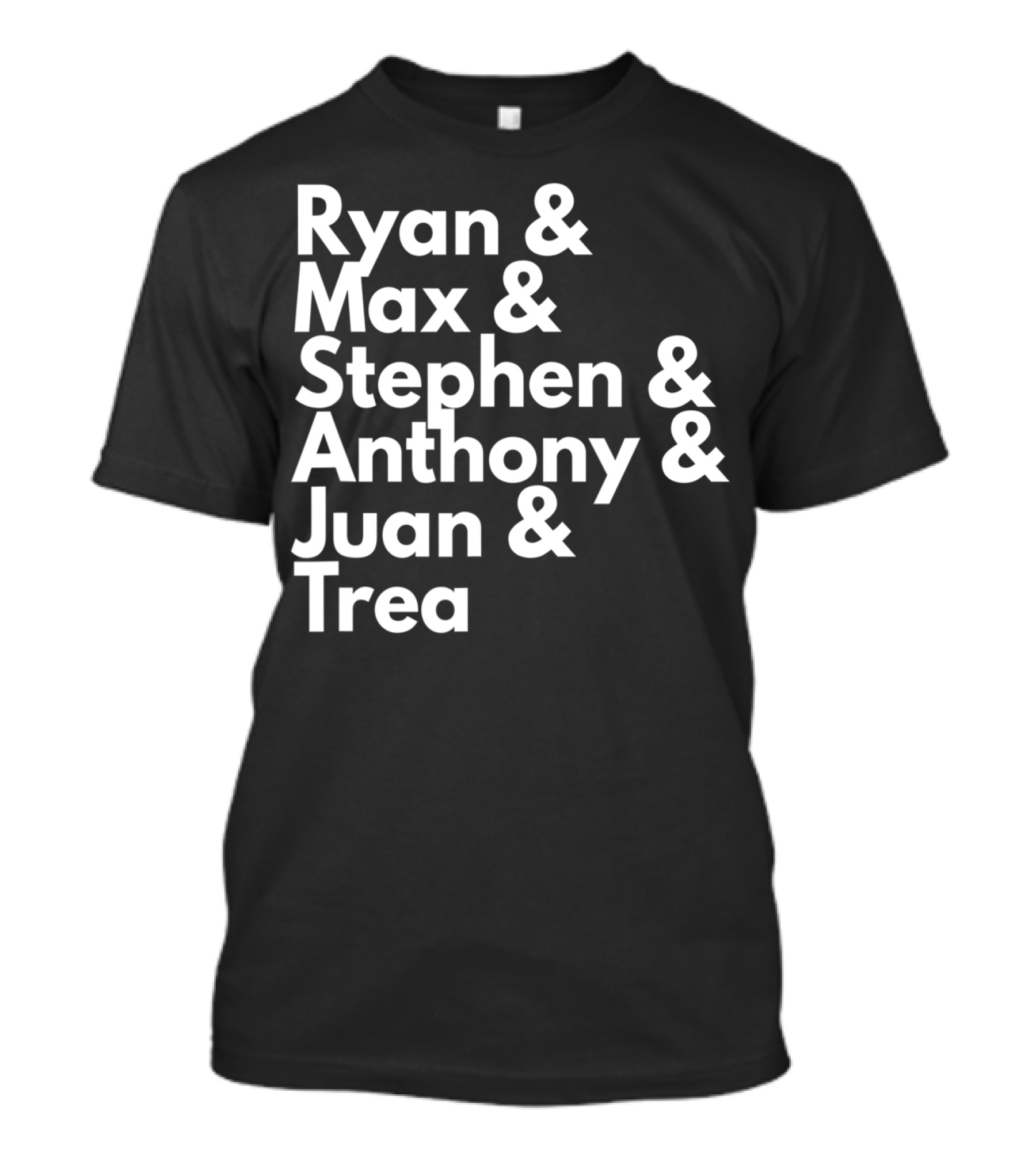 Washington Nationals Baseball Fan Series Ryan Max Stephen Anthony Juan Trea T-Shirt