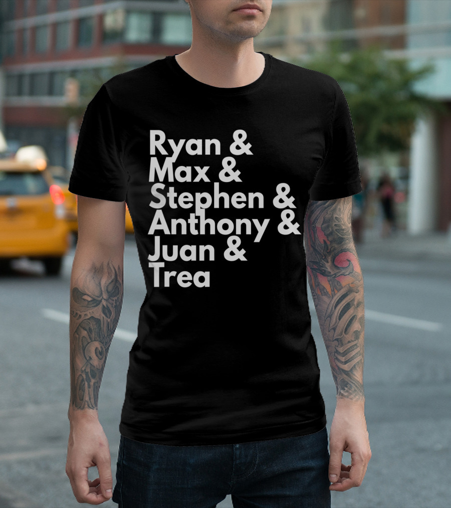Washington Nationals Baseball Fan Series Ryan Max Stephen Anthony Juan Trea T-Shirt