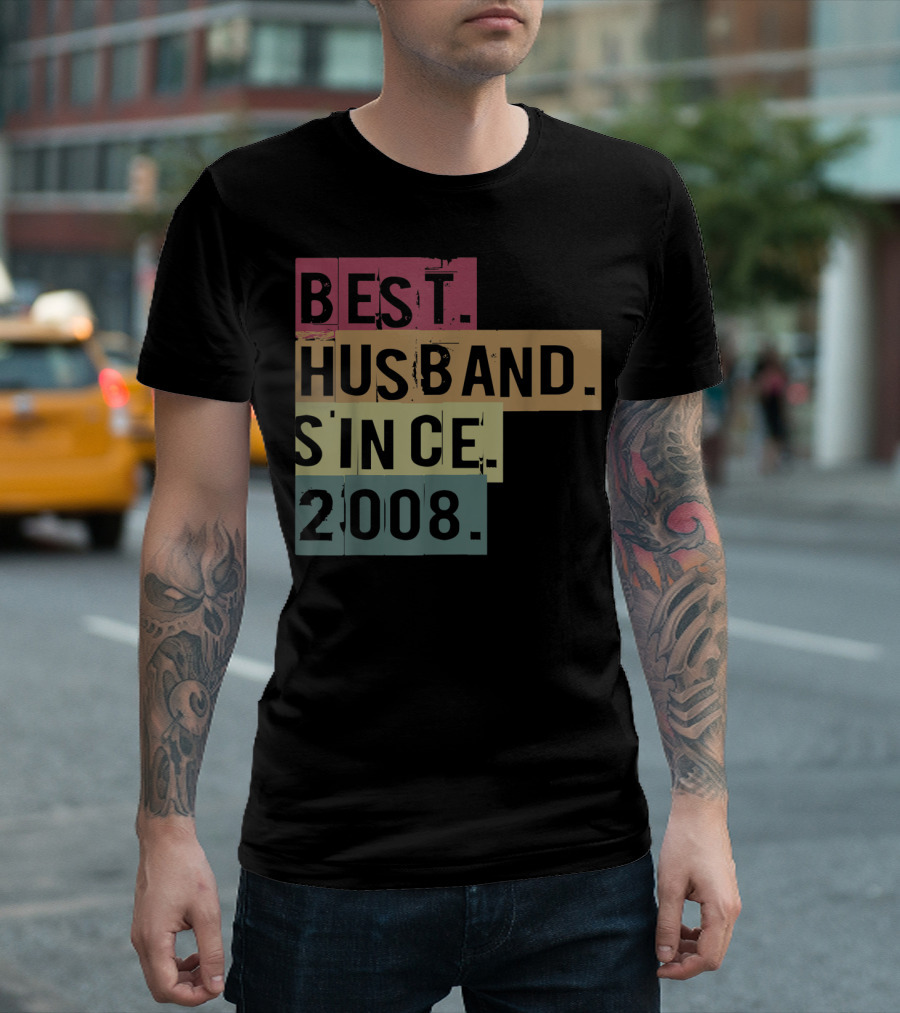 Best Husband Since 2008 Anniversary T-Shirt