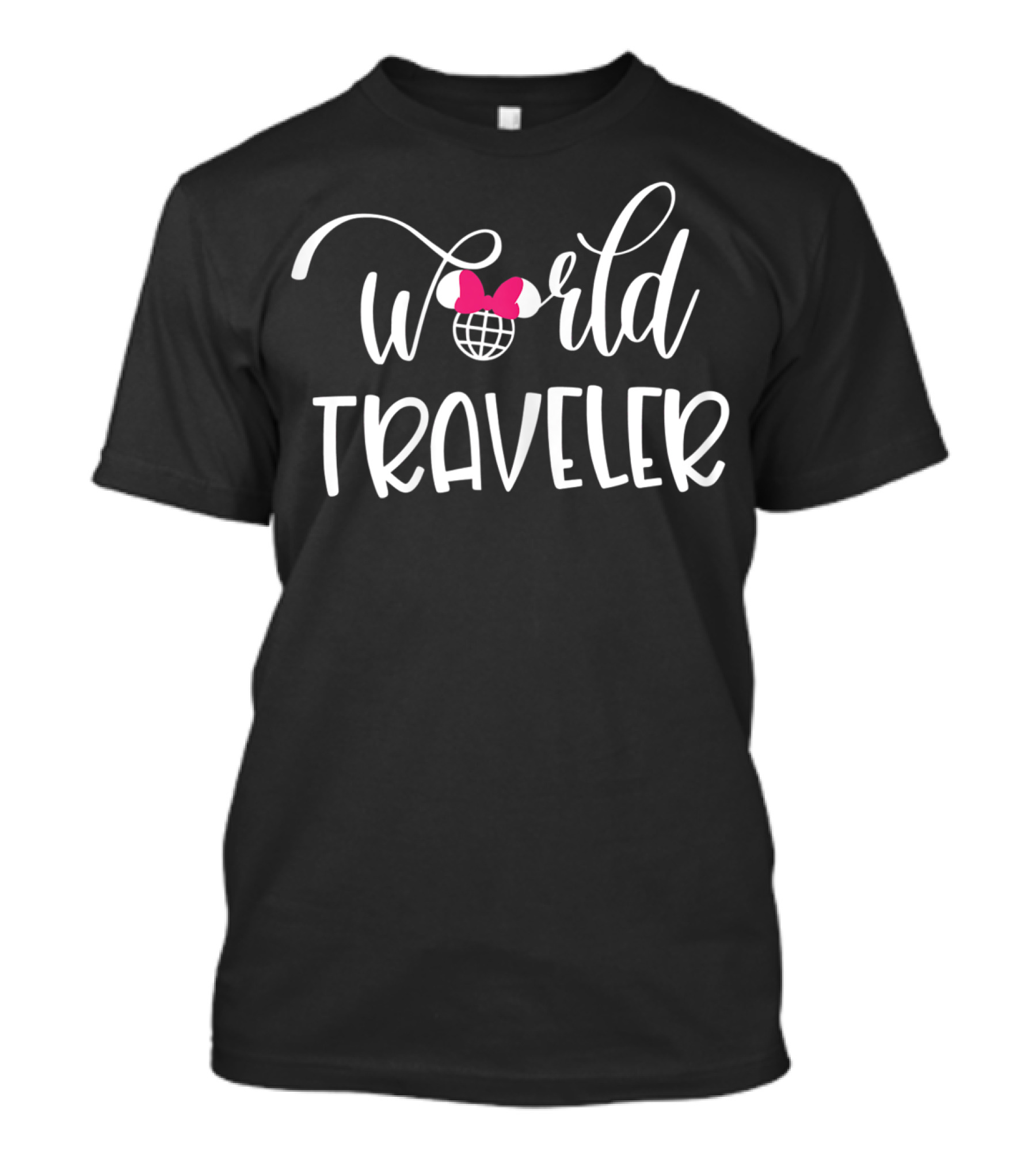 World Traveler Mickey Ears Vacation Trip Travel T-Shirt
