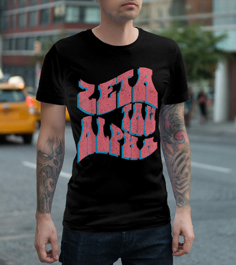 Zeta Tau Alpha Retro Style Pledge Rush Sorority T-Shirt