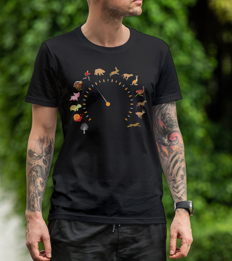 Zookeeper African Savanna Speedometer Animal Gauge T-Shirt