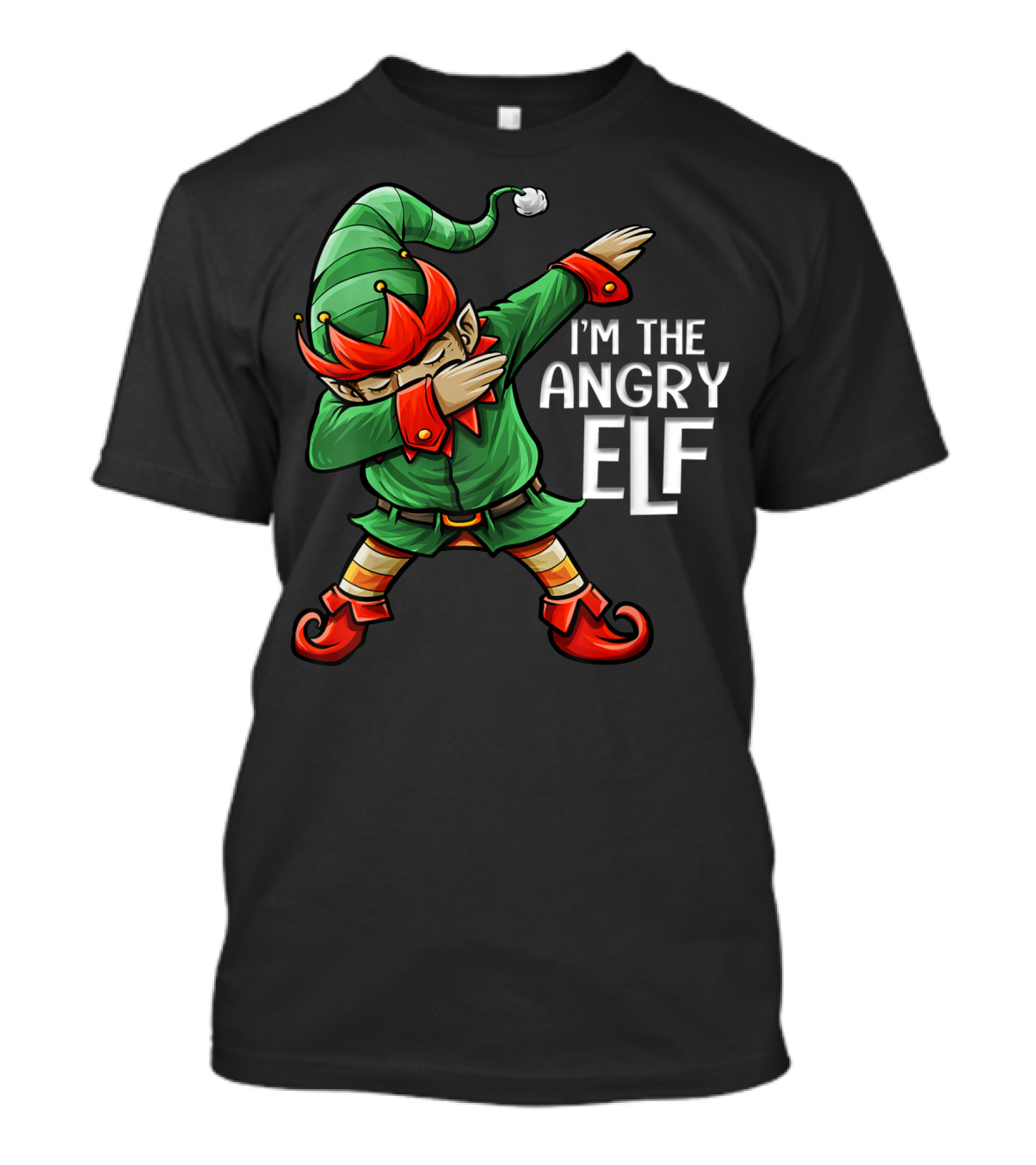 I'm The Angry Elf Christmas Dab Squad Family T-Shirt