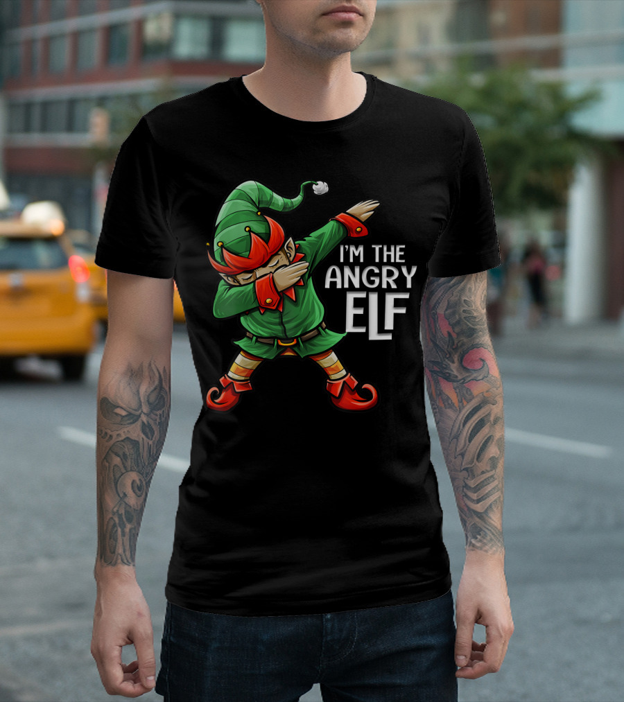 I'm The Angry Elf Christmas Dab Squad Family T-Shirt