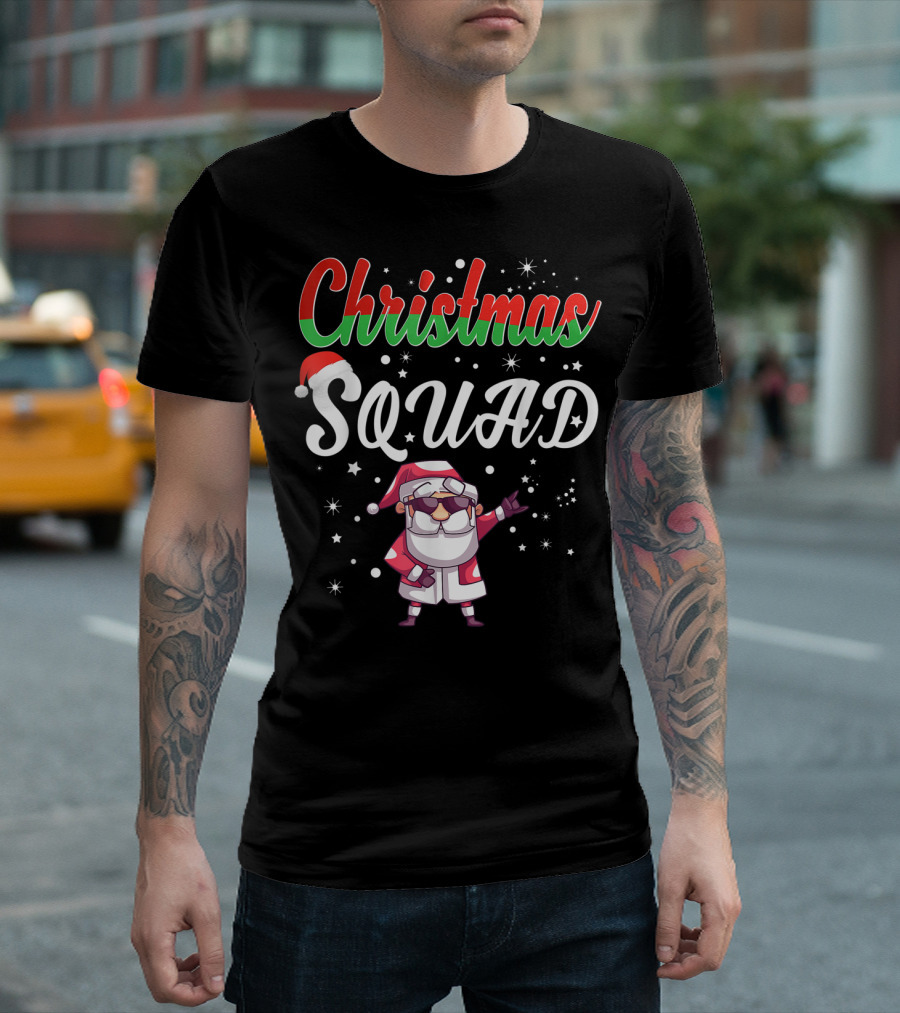 Christmas Squad Santa Dabbing T-Shirt