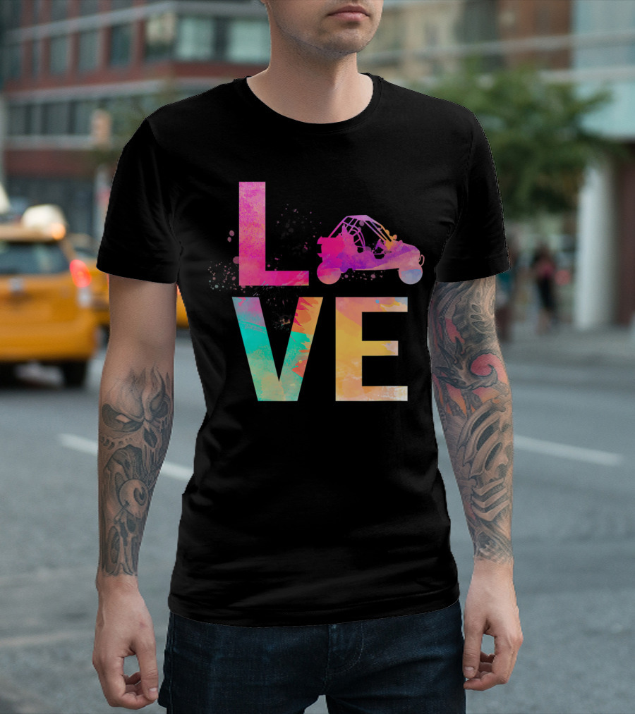 LOVE Colorful Dune Buggy Mom T-Shirt