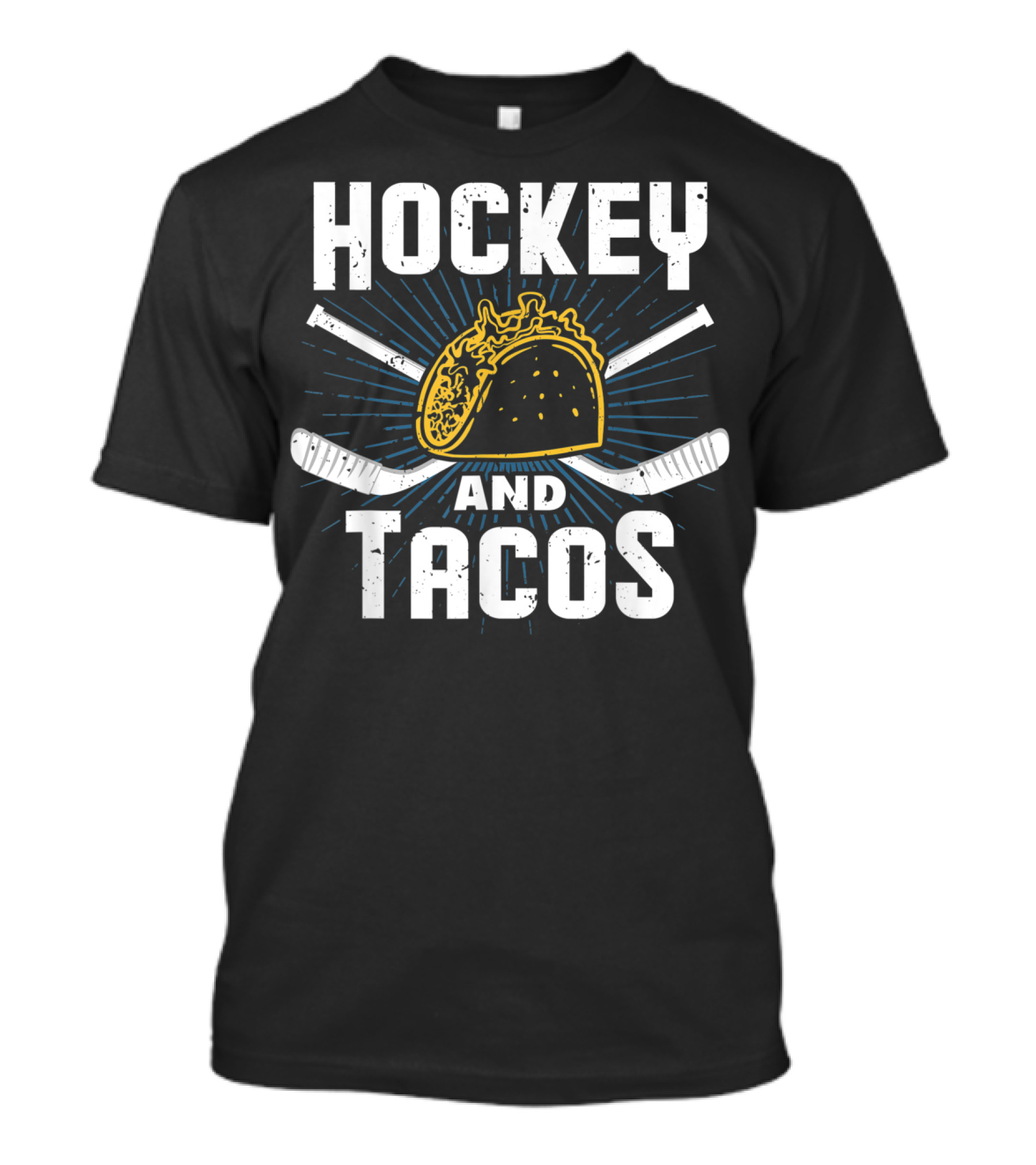 Hockey And Tacos Ice Hockey Player Enthusiast T-Shirt