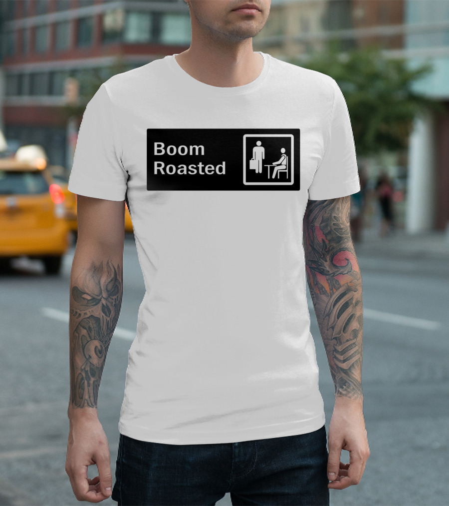 Boom Roasted Office Icon Comedy Reference T-Shirt