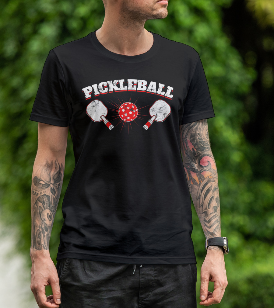 Pickleball Enthusiasts I Love Men With Paddles And Ball T-Shirt