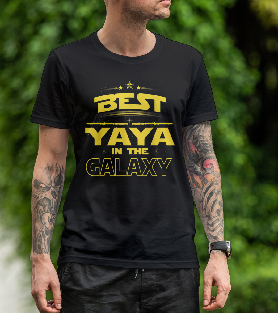 Best Yaya In The Galaxy Mothers Day Gift Mo Star T-Shirt