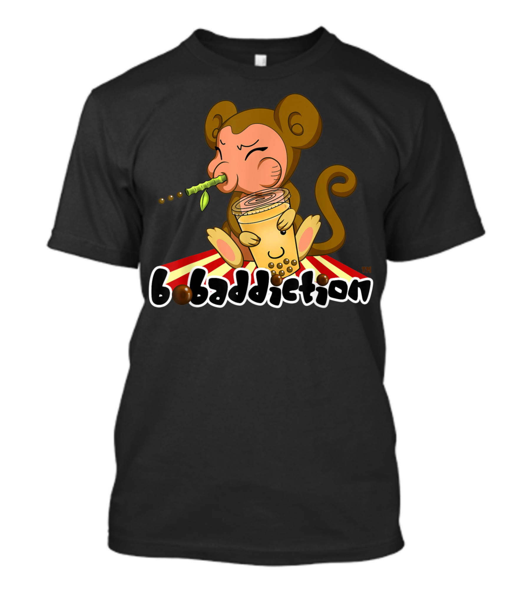 Bobaddiction Boba Bubble Tea Year Of The Monkey Chinese T-Shirt