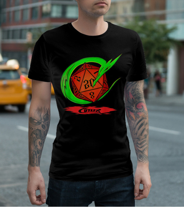 Cutler Dragon D20 Dice Pro Wrestler T-Shirt