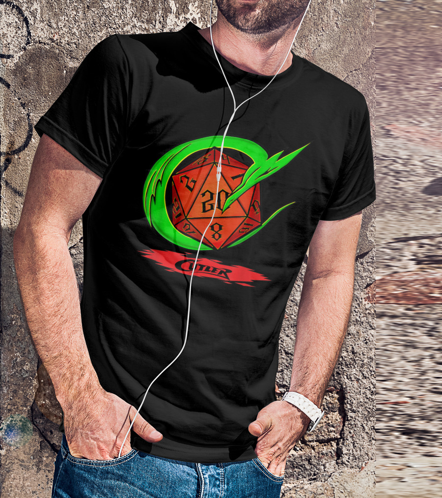Cutler Dragon D20 Dice Pro Wrestler T-Shirt