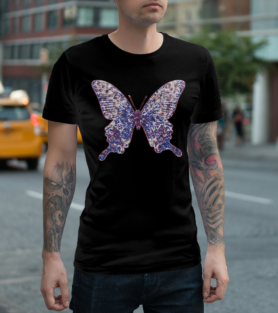 Butterfly Gardener Entomologist Fest With Colorful Wing T-Shirt