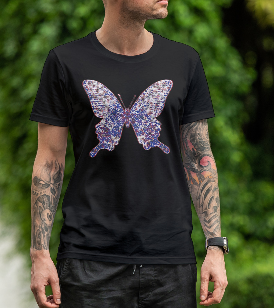 Butterfly Gardener Entomologist Fest With Colorful Wing T-Shirt