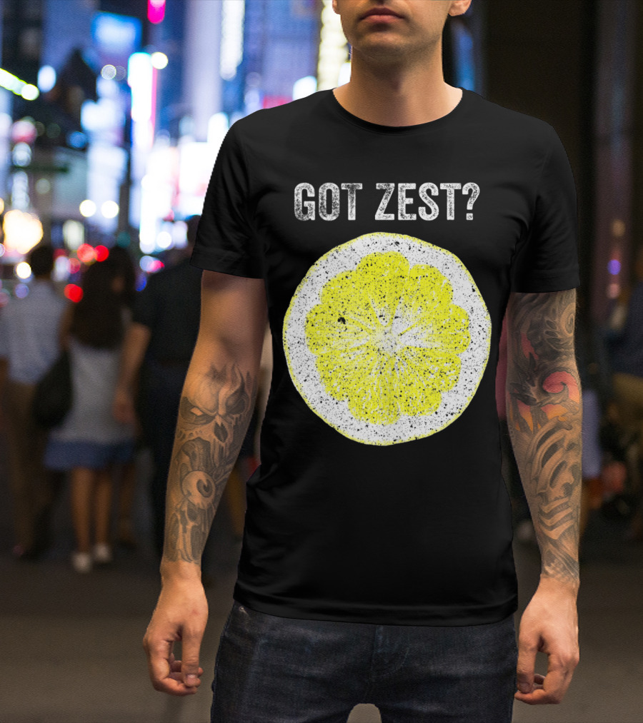 Got Zest? Chef Cook Food Festival Lemon Slice T-Shirt