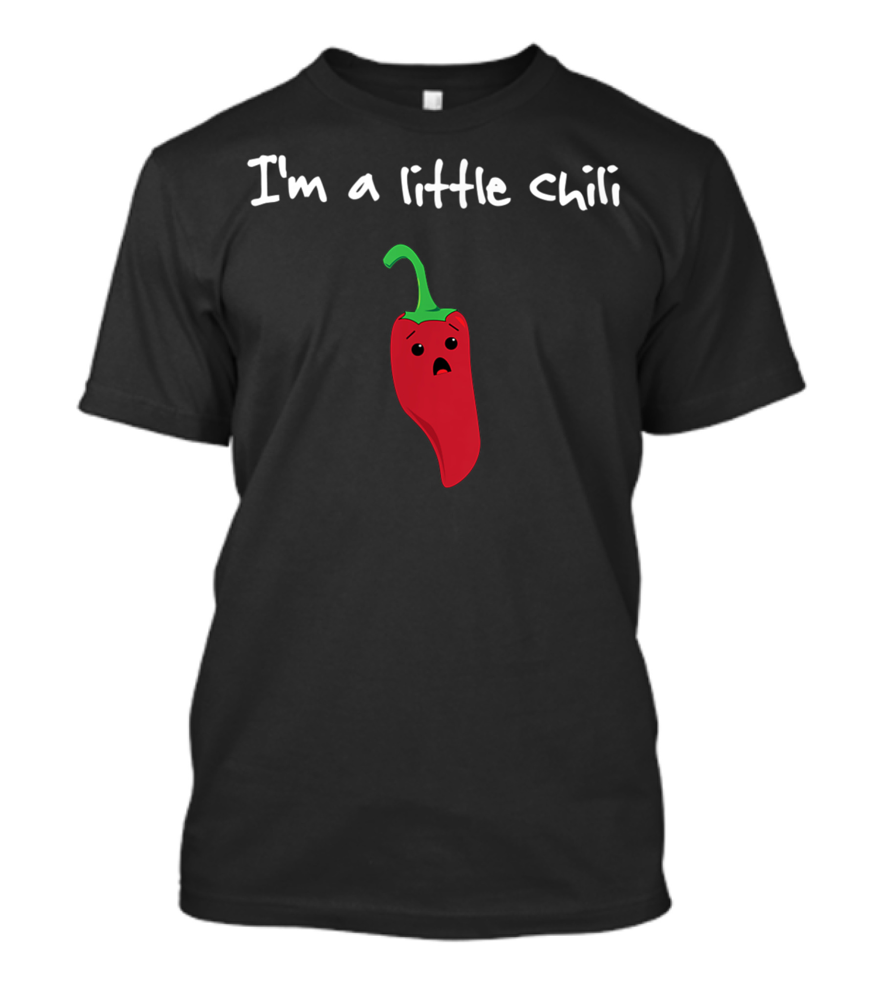I'm A Little Chili Cute Cartoon Pepper Pun T-Shirt