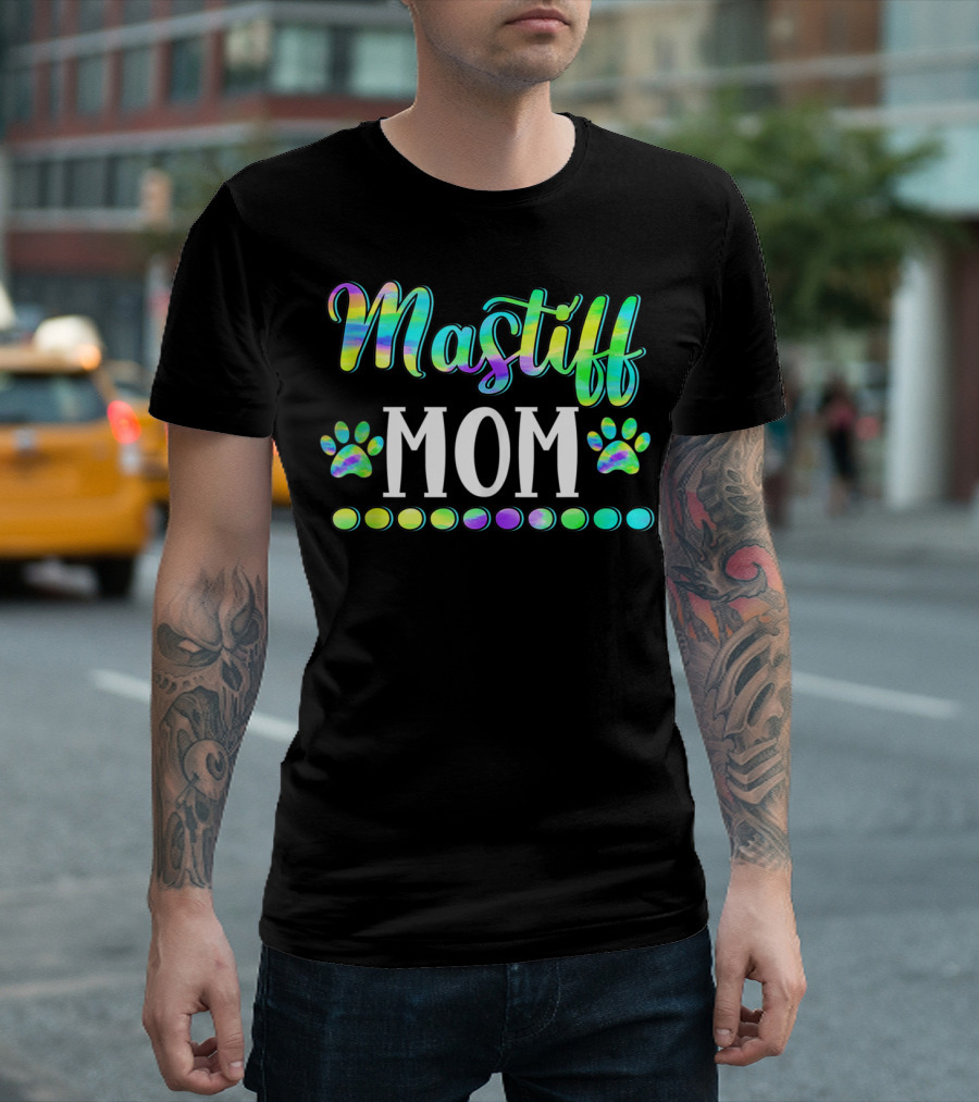 Mastiff Mom Cute Dog Owner Lover Mother Mas T-Shirt
