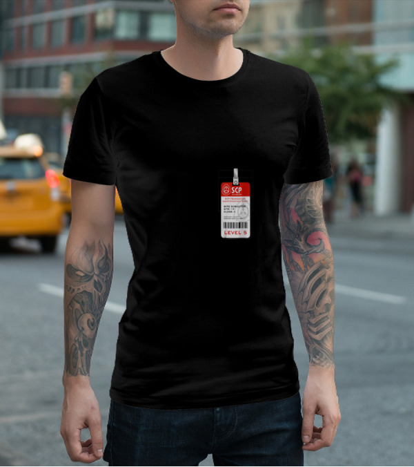 SCP Foundation Site Director Identification Card Badge Level 5 Class A Security Clearance T-Shirt