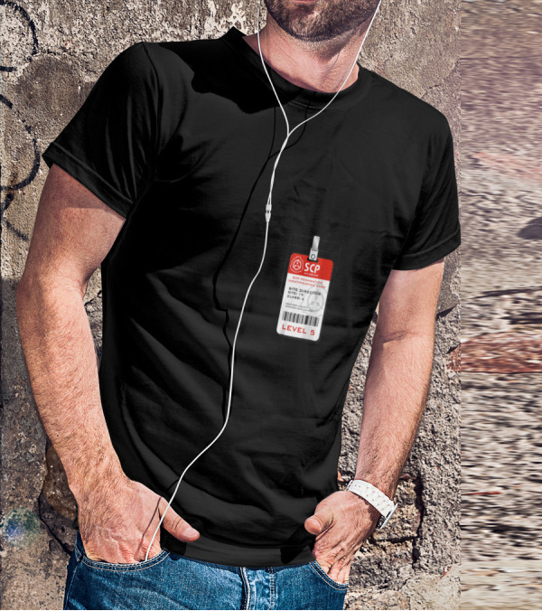 SCP Foundation Site Director Identification Card Badge Level 5 Class A Security Clearance T-Shirt