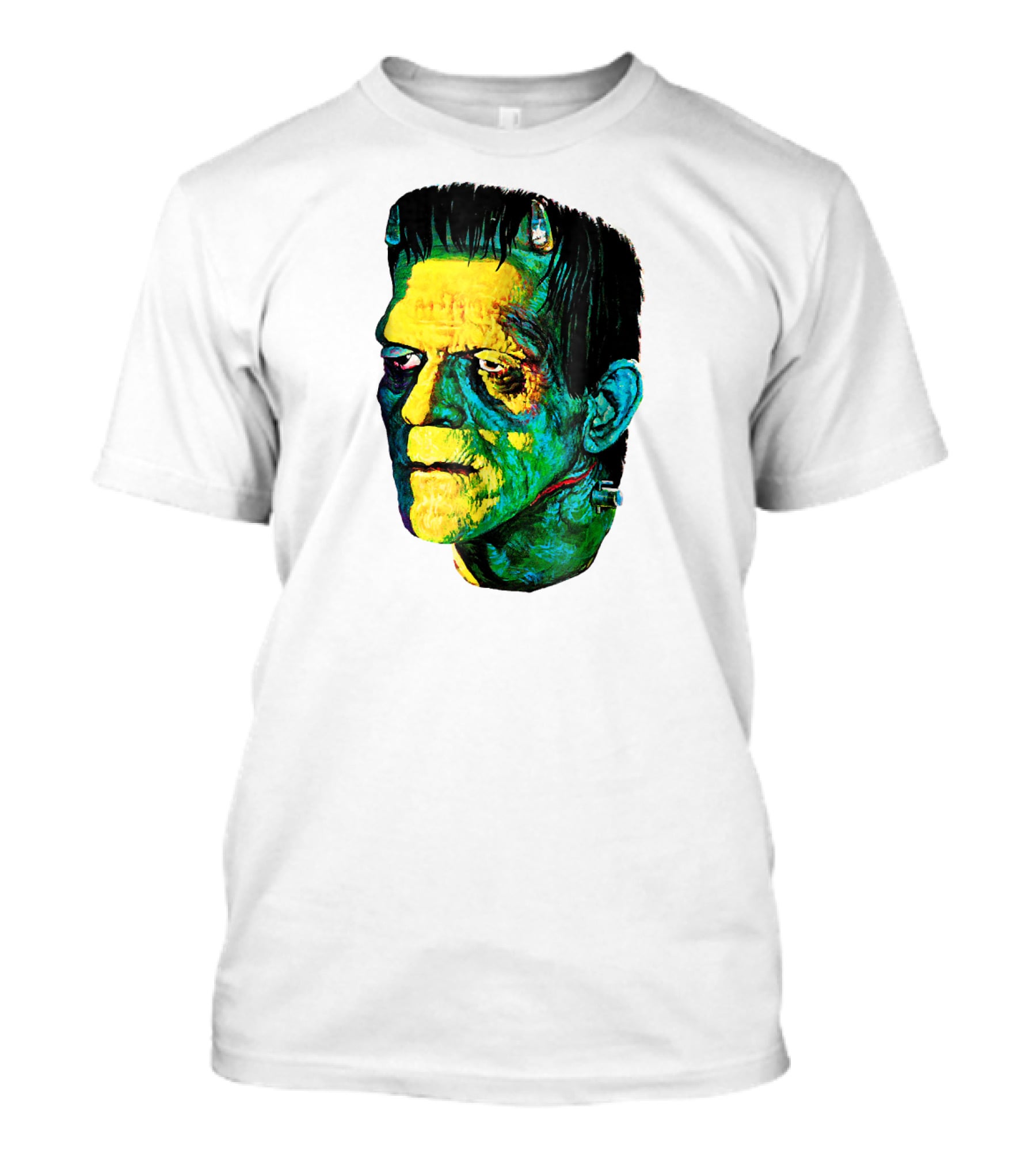 Karloff Frankenstein Monster Horror Movie Fan Iconic Colorful T-Shirt
